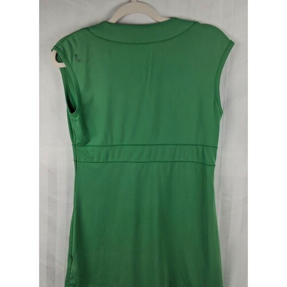 LOLE Size M Womens Green V-neck Neck Stretch Athletic Top - Picture 5 of 7